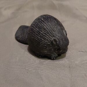 Gray Beaver Figurine - Home Decor Accent